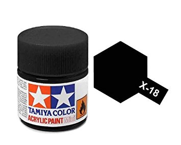 Tamiya X-18 SEMI GLOSS BLACK 23ml