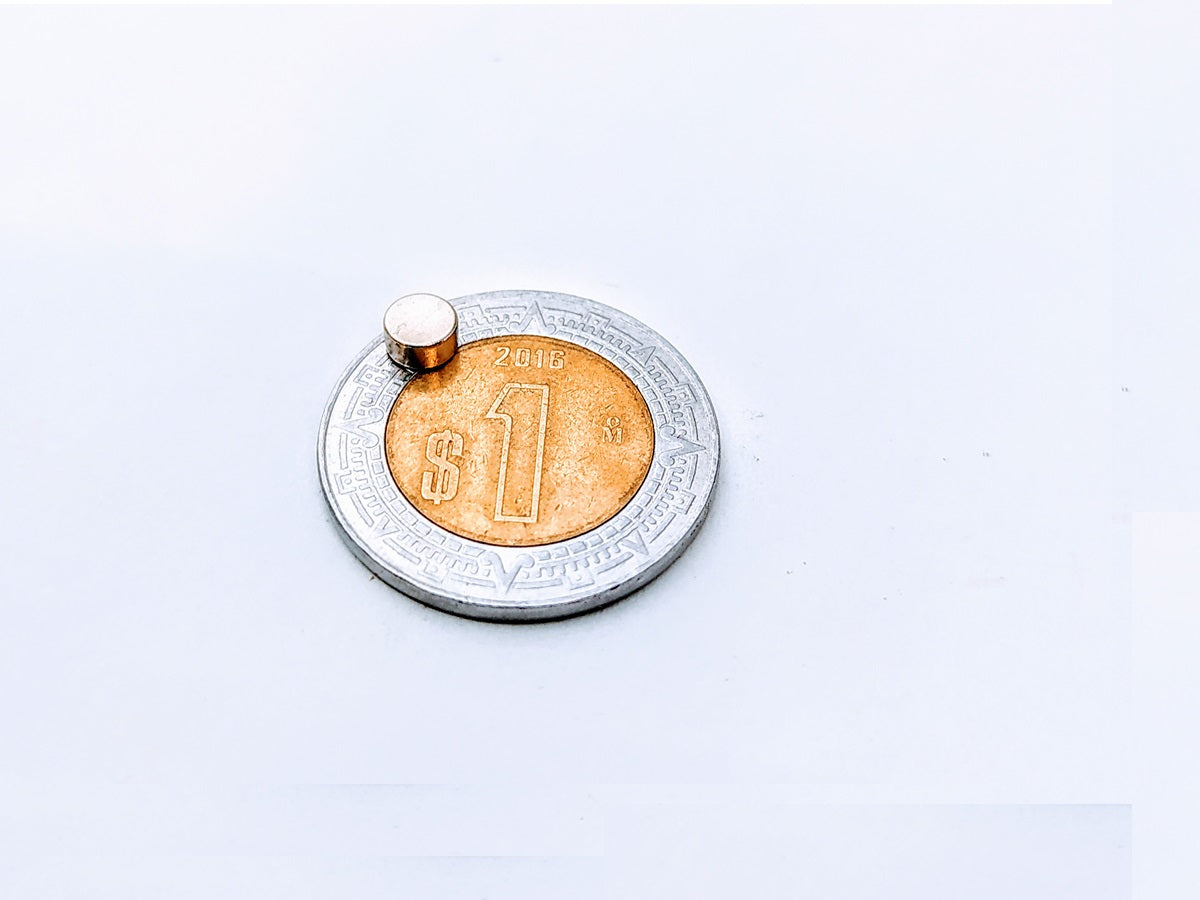 Imán de Neodimio circular 4mm X 2mm