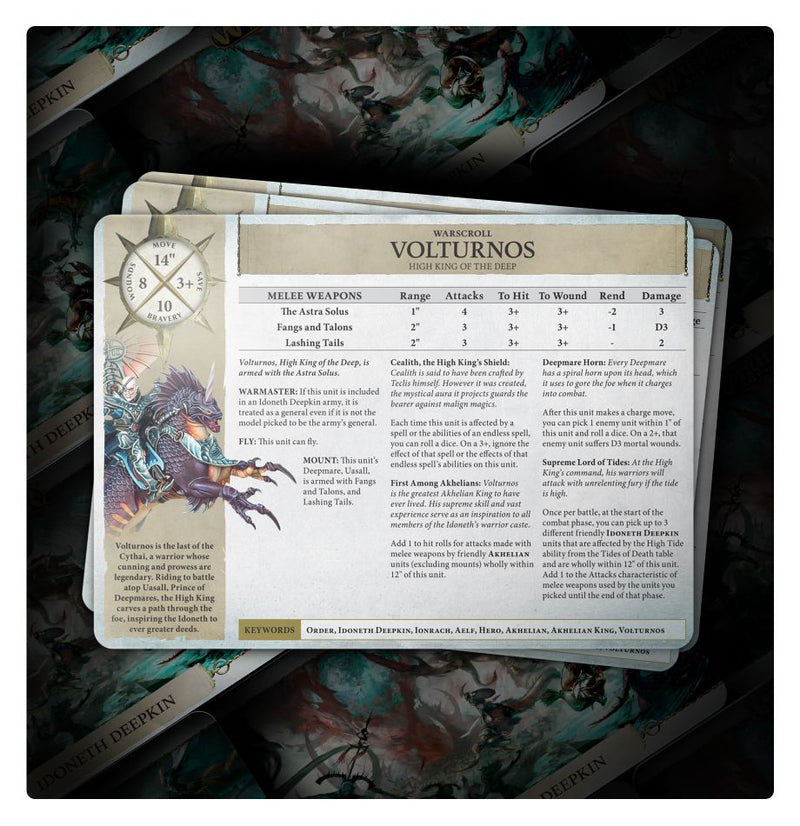 Warscroll Cards: Idoneth Deepkin (ESP)