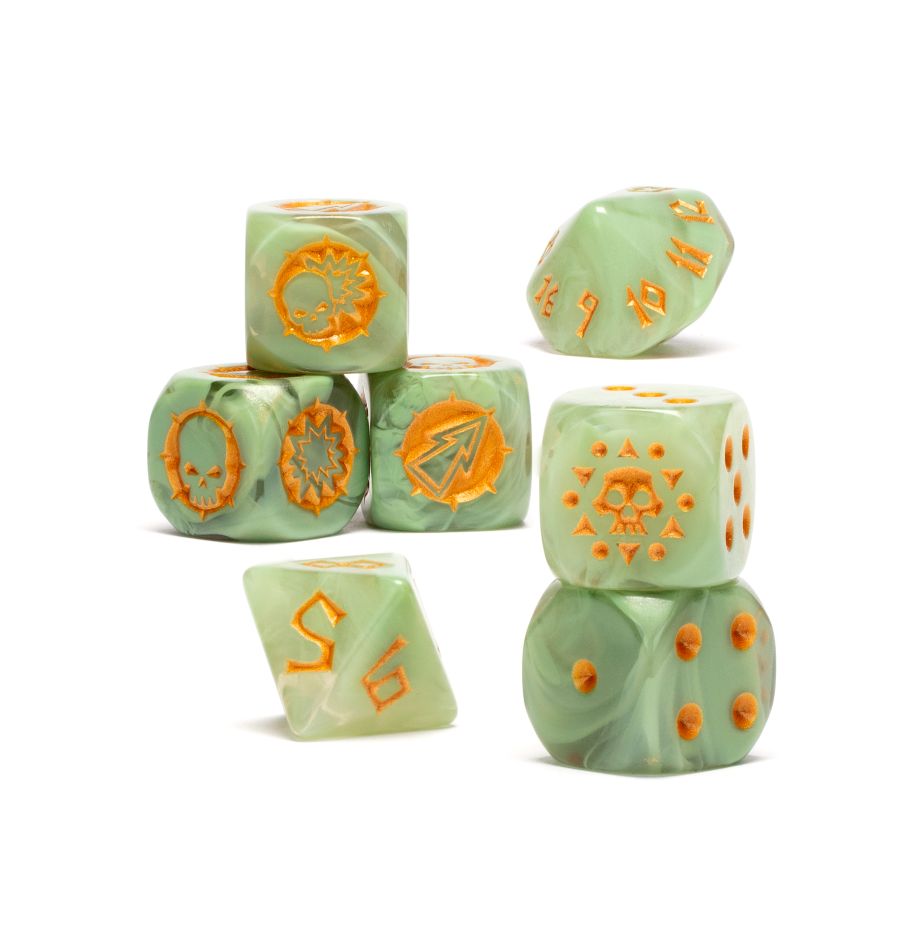 Juego de dados del equipo de Amazons de Blood Bowl