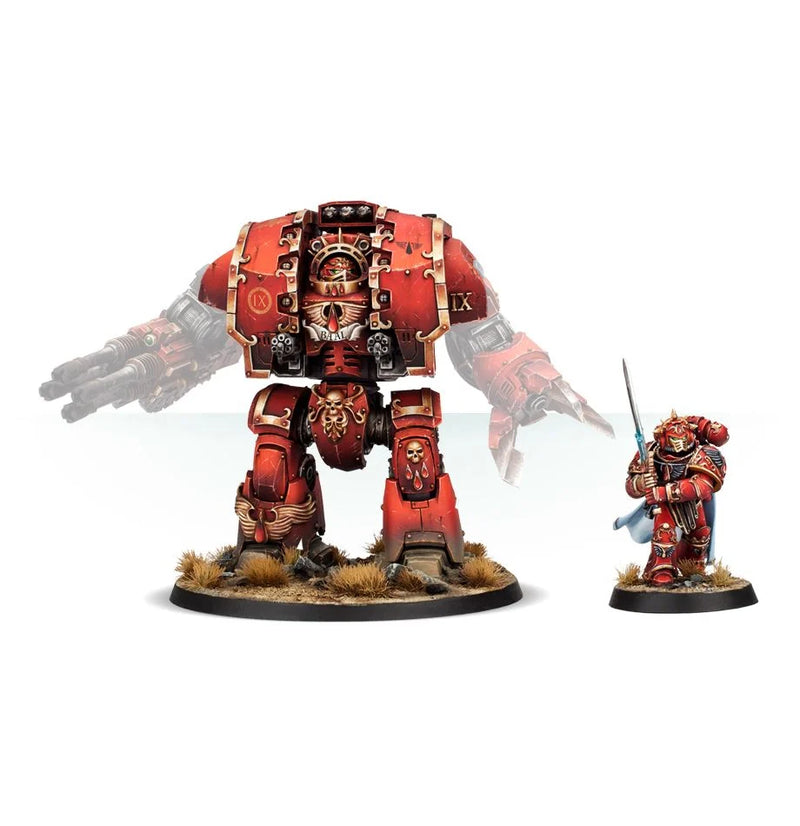 Blood Angels Leviathan Dreadnought con siege claw y Storm Cannon