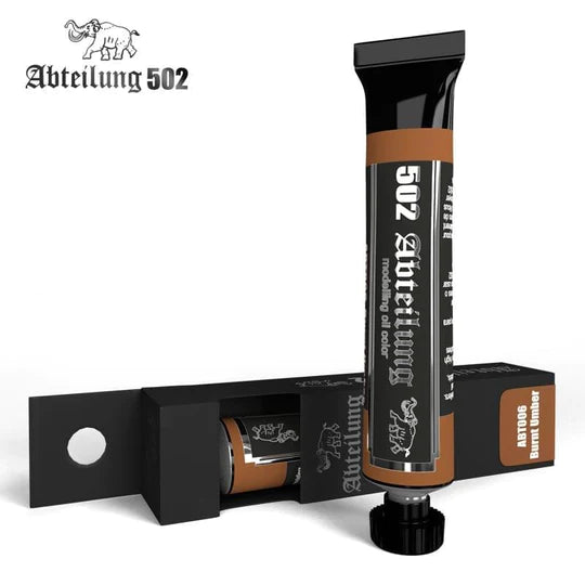 ABTEILUNG 502 BURNT UMBER OIL PAINT 20ML ABT006