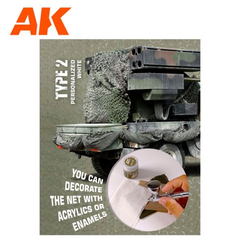 Red de camuflaje 1/35 BLANCA TIPO 2 AK8063