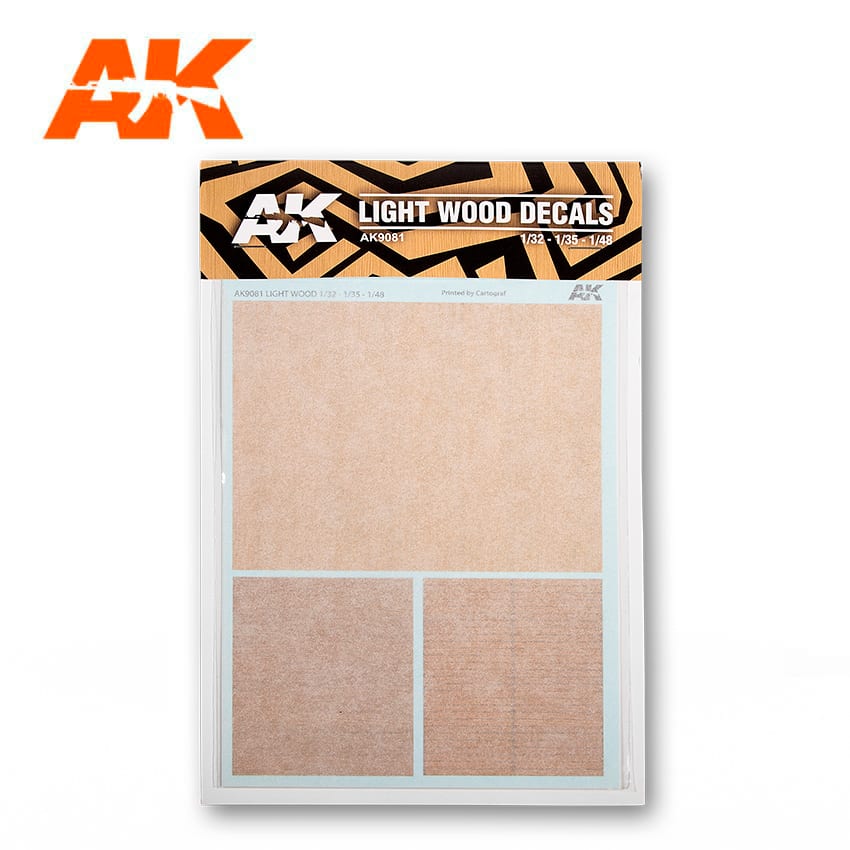 AK LIGHT WOOD DECALS AK9081 1/32-1/35-1/48
