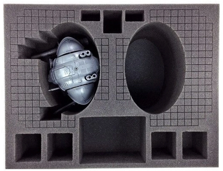 2 IMPERIAL KNIGHT FOAM TRAY - 40 cm x 30 cm x 18,5 cm