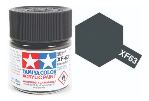 TAMIYA Color Acrilico XF63 German Grey Per Modellismo Plastico - 23ml