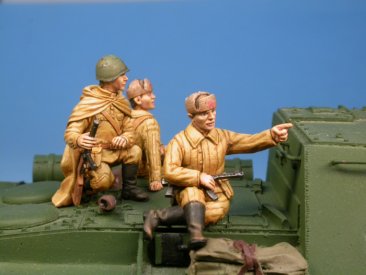 GAS50309: GasoLine 1/48 Russian infantrymen for T-34 NEW VERSION (2)