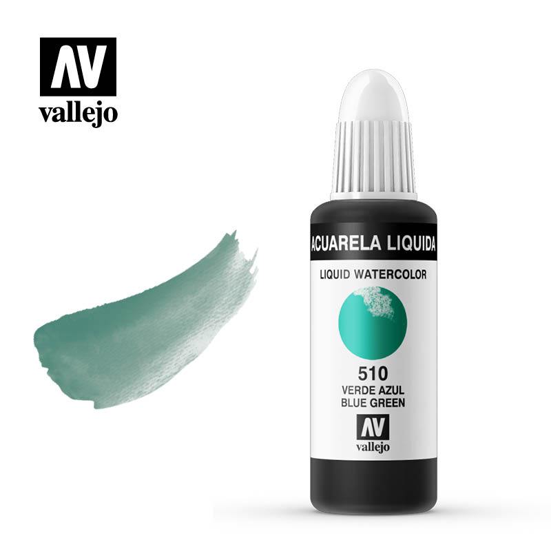 ACUARELA VERDE AZUL 510