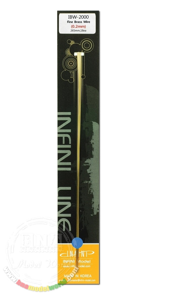 INFINI Varillas de latón / IBW2000 Brass Wire .2mm