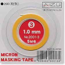 2001-3 Micron Masking Tape 1mm