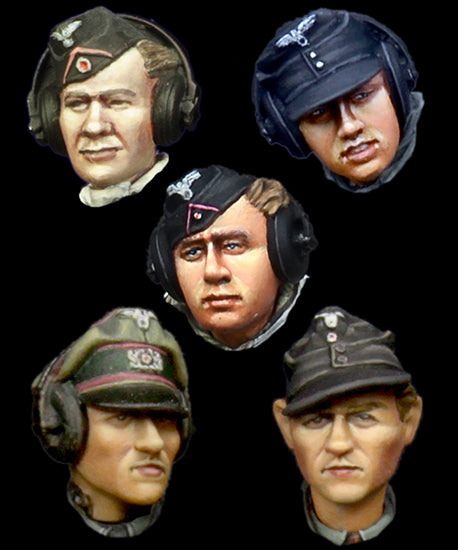 H021 Alpine 1/35 German Panzer Crew Head Set #1