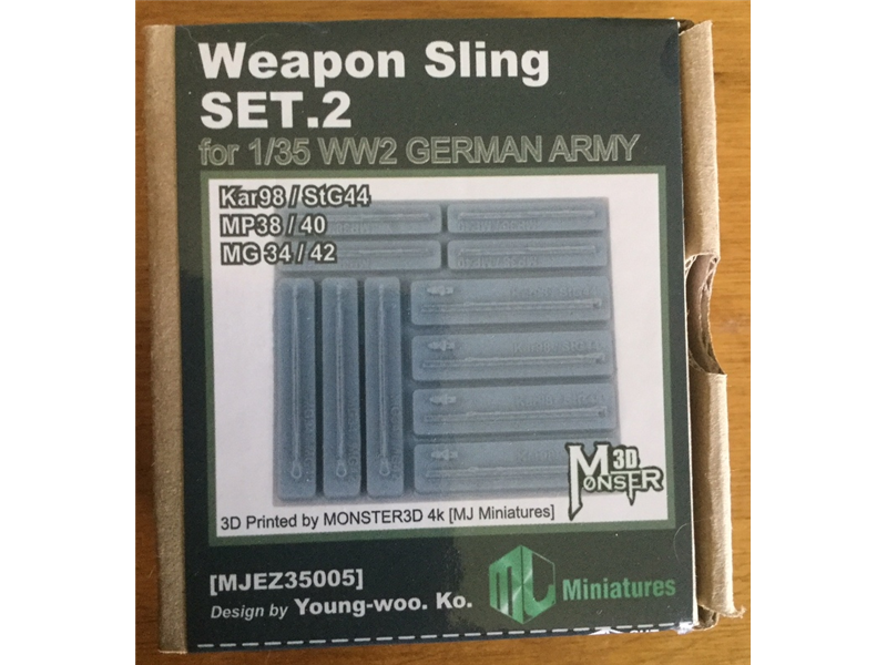 1:35 MJ Miniatures WW2 German Army Weapon Sling Set #2