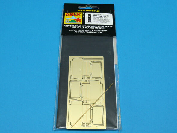 48 029 Aber 1/48 photo Etching Soviet Heavy Tank Kv-1or Kv-2 early with wide fenders Vol.2 - Tool boxes early type