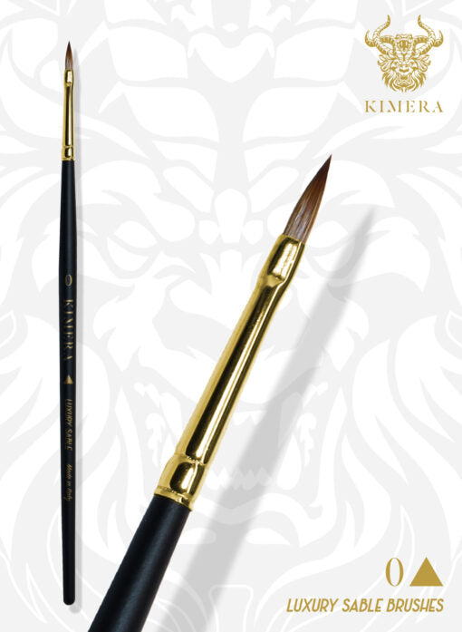 Single Kimera Brushes – Kolinsky Sable Arrow 0