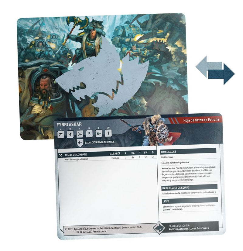 DATASHEET CARDS: SPACE WOLVES (ENGLISH)