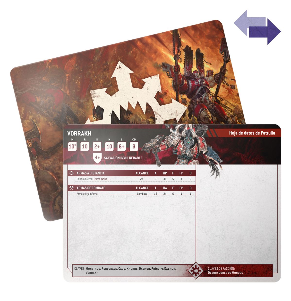 DATASHEET CARDS: WORLD EATERS (ESPAÑOL)
