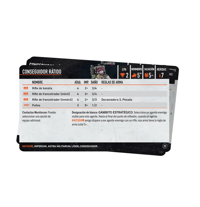 KILL TEAM DATACARDS: RATLINGS (ESPAÑOL)
