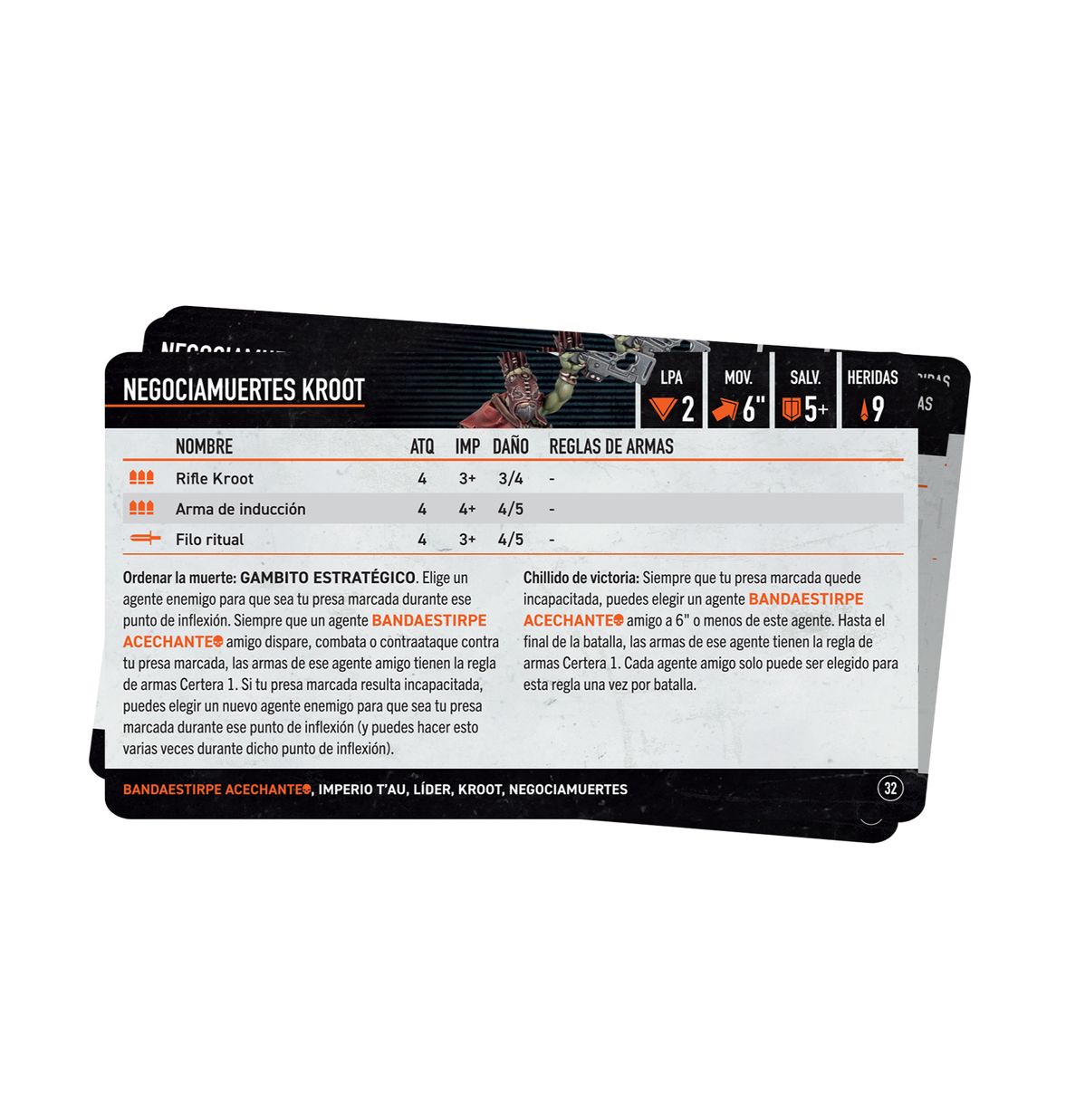 KILL TEAM DATACARDS: FARSTALKER KINBAND (ESPAÑOL)