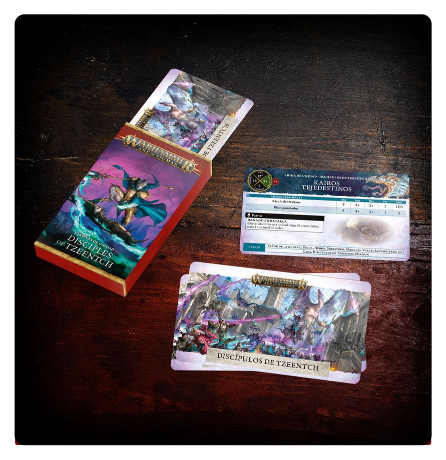 WARSCROLL CARDS: DISCIPLES TZEENTCH SPA