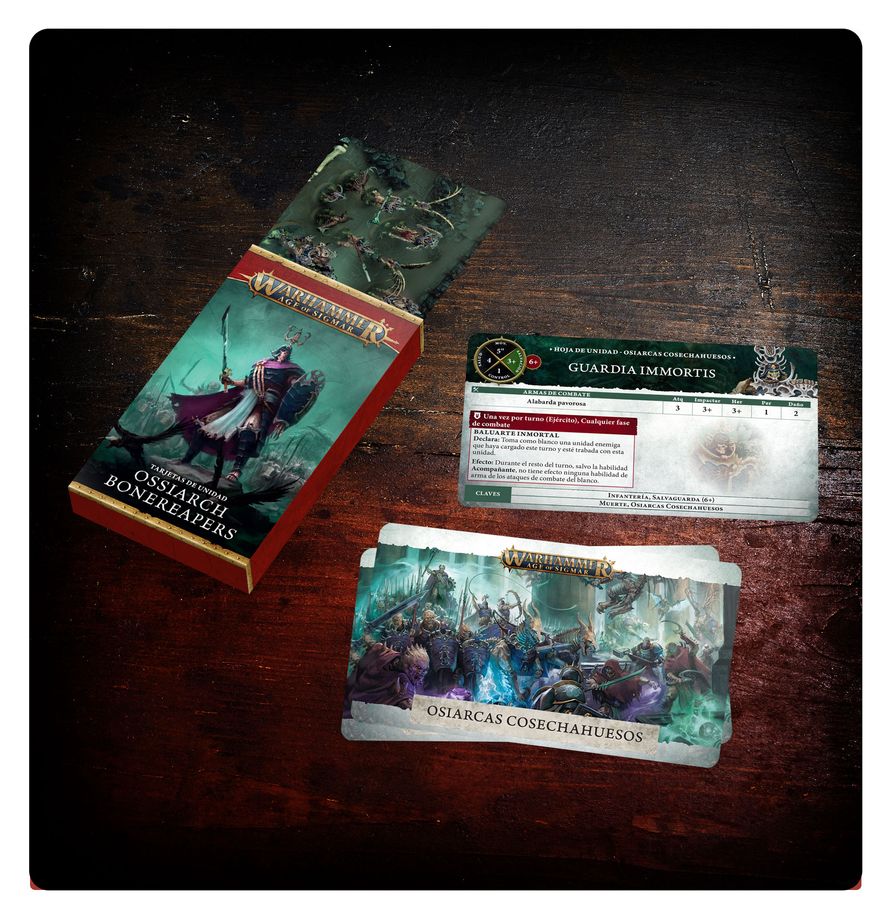 WARSCROLL CARDS:OSSIARCH BONEREAPERS ENG