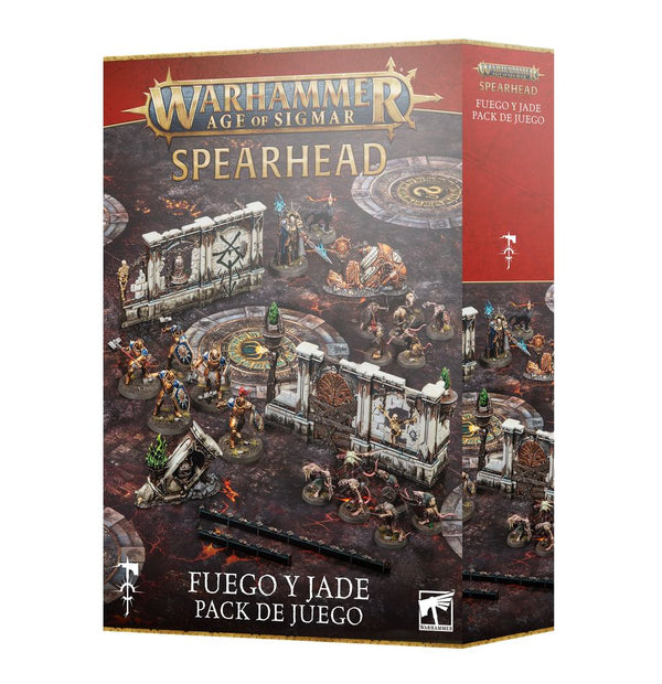 Warhammer Age of Sigmar: Spearhead – Fire & Jade Gaming Pack (español)