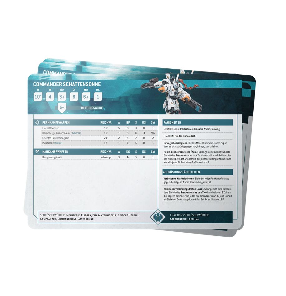 DATASHEET CARDS: T'AU EMPIRE (español)