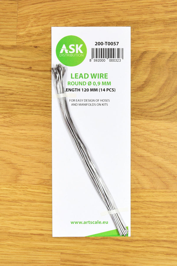 ASKT0057 Lead Wire - Round Ø 0,9 mm x 120 mm (14 pcs)