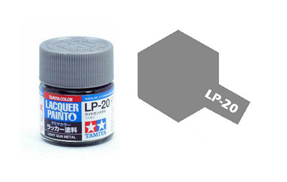 Tamiya Lacquer Paint LP-20 Light Gun Metal