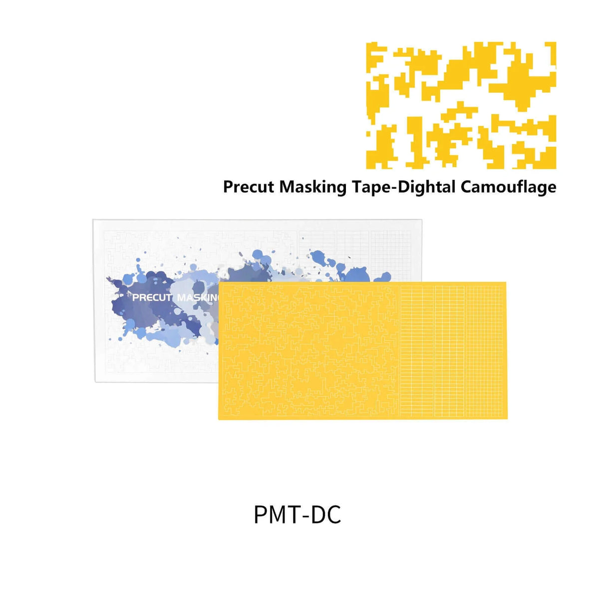 DSP-PMT-DC: DSPIAE PMT-DC Precut Masking Tape - Digital Camouflage