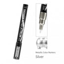 DSP-MKS-01 DSPIAE Super Metallic Colors Markers - Chrome Silver