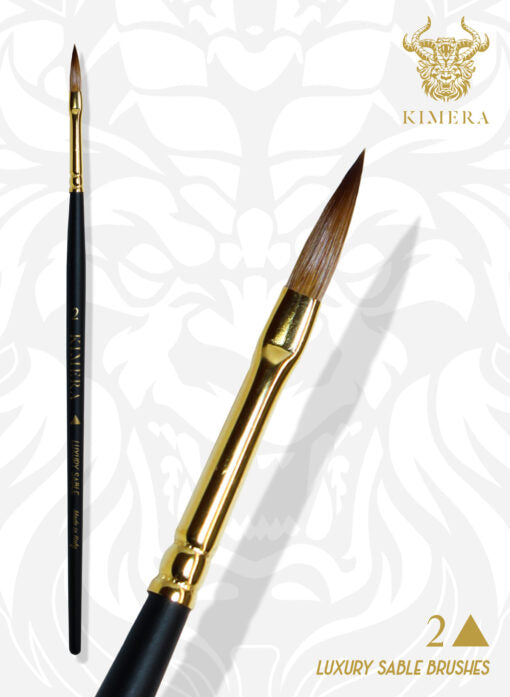 Single Kimera Brushes – Kolinsky Sable Arrow 2
