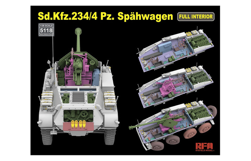 RM-5118 Sd.Kfz.234/4 Pz. Spahwagen (FULL INTERIOR) 1/35