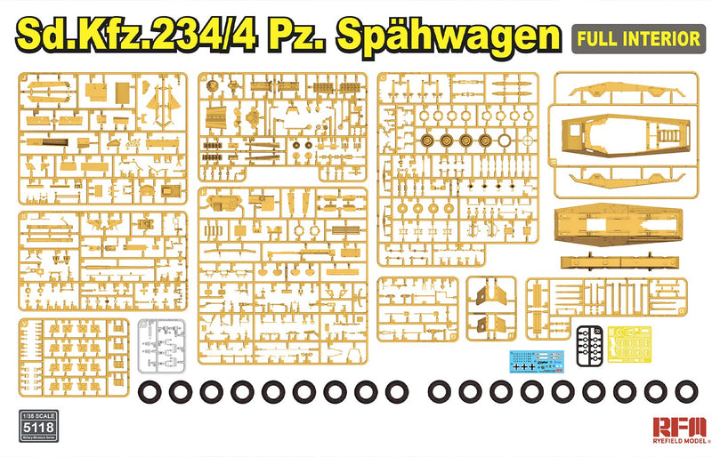 RM-5118 Sd.Kfz.234/4 Pz. Spahwagen (FULL INTERIOR) 1/35