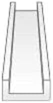 EVG0263 Scale Models Channel .100 (4 pieces) # 263