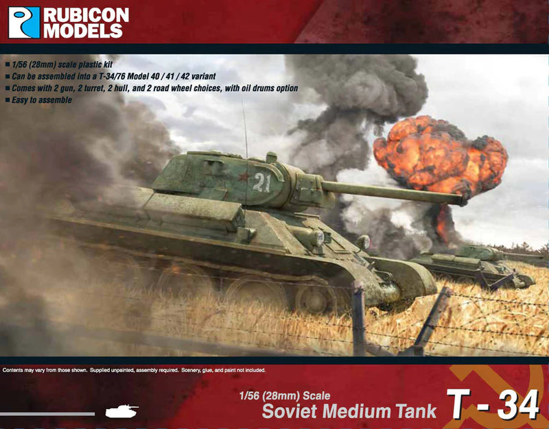 Rubicon models T-34/76 – Early &amp; Mid War 280013