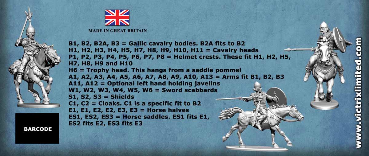 VICTRIX - Ancient Gallic Cavalry VXA033