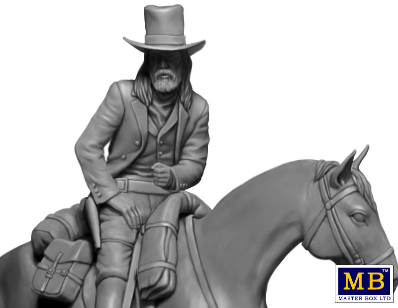 MASTER BOX 1/35 série Outlaw Gunslinger. Gentleman Jim Jameson - Pistolet à gages