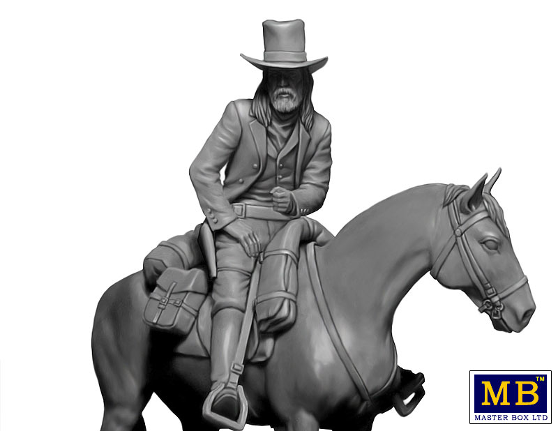 MASTER BOX 1/35 série Outlaw Gunslinger. Gentleman Jim Jameson - Pistolet à gages