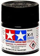 TAMIYA- PINTURA MINI  X 1 NEGRO BRILLANTE-BLACK 10 ml
