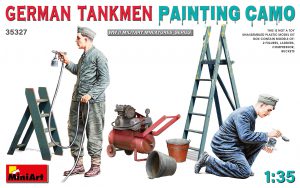MiniArt 1/35 German Tankmen Painting Camo Figure Set (35327)