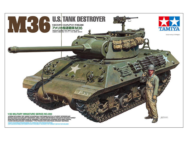 1/35 SCALE U.S. TANK DESTROYER M36 tamiya 35390