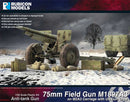 Rubicon models - 280127 - M2A3 75mm Field Gun with Crew
