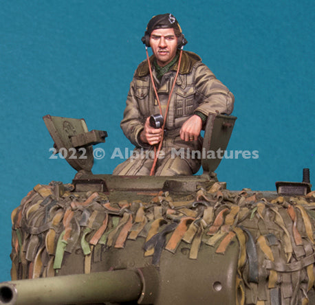 British Tank Commander Set 2 Figures &amp; 4 Heads Included Alpine Miniatures 35298 1:35