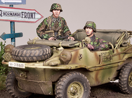 Alpine Miniatures 35302 WSS Schwimmwagen Crew Set 2 figures 1/35