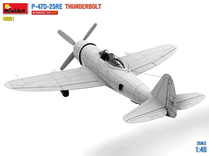 MIA48001 1/48 Miniart P-47D-25RE Thunderbolt (Advanced Kit)