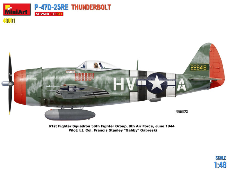 MIA48001 1/48 Miniart P-47D-25RE Thunderbolt (Advanced Kit)