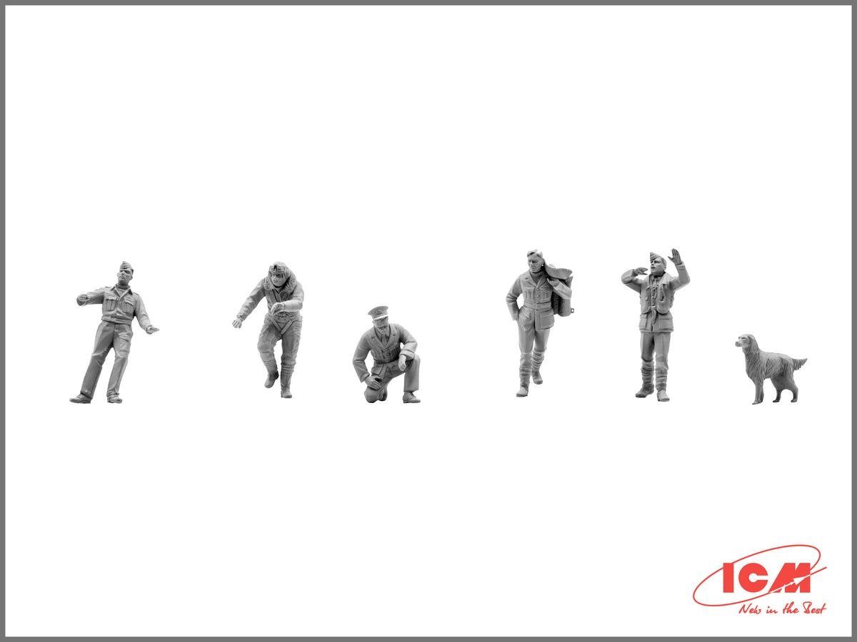 ICM 48081 RAF Pilots and Ground Personnel (1939-1945) 1:48