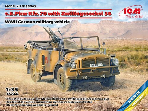 ICM 35503 sEPkw Kfz.70 with Zwillingssockel 36