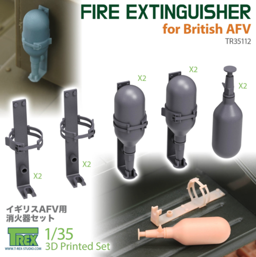 TRXTR35112 1/35 TRex - Fire Extinguishers for British AFVs
