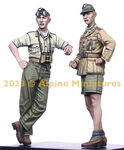 Alpine Miniatures 35311 German DAK Panzer Crew Set (2 Figures)